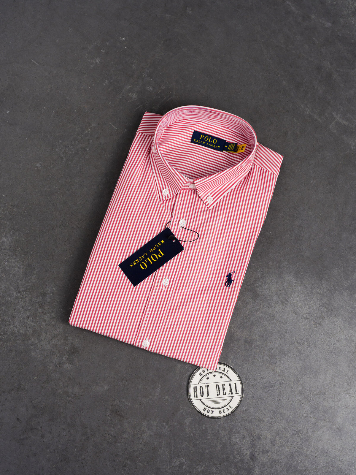 Camisa RL RIscas Vermelhas