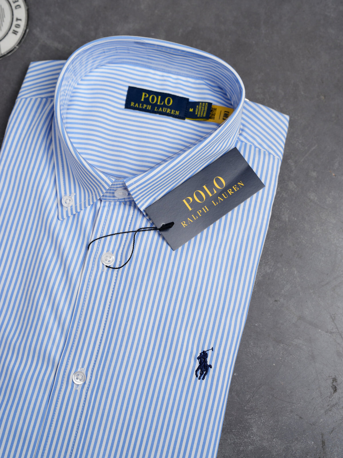 Camisa RL RIscas Azuis Claras
