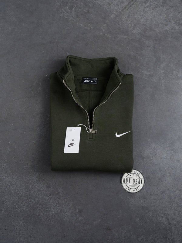 Sweat Meio Fecho NK Verde