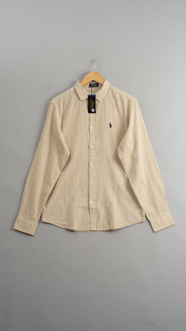 Camisa Linho RL Bege