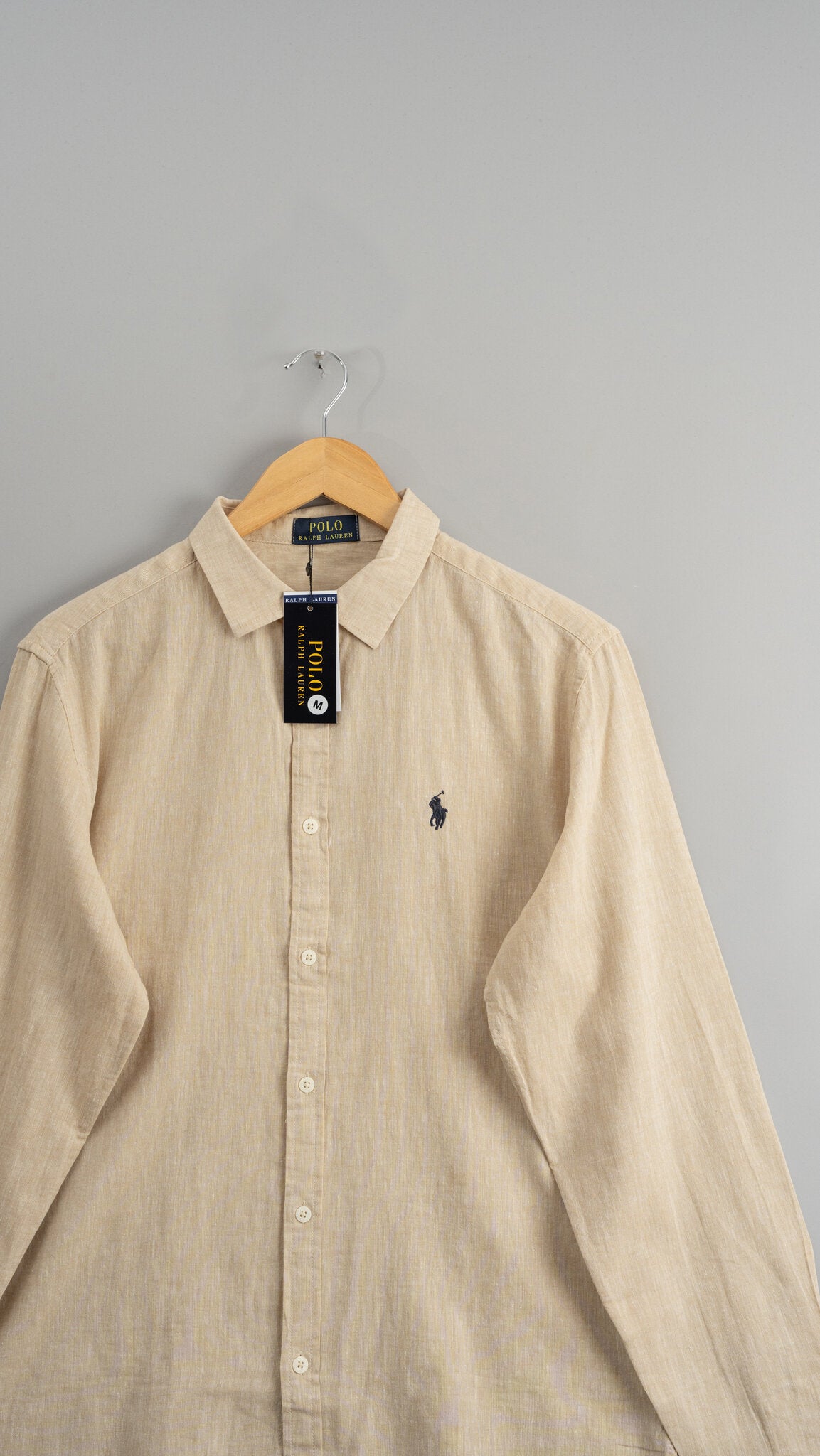 Camisa Linho RL Bege