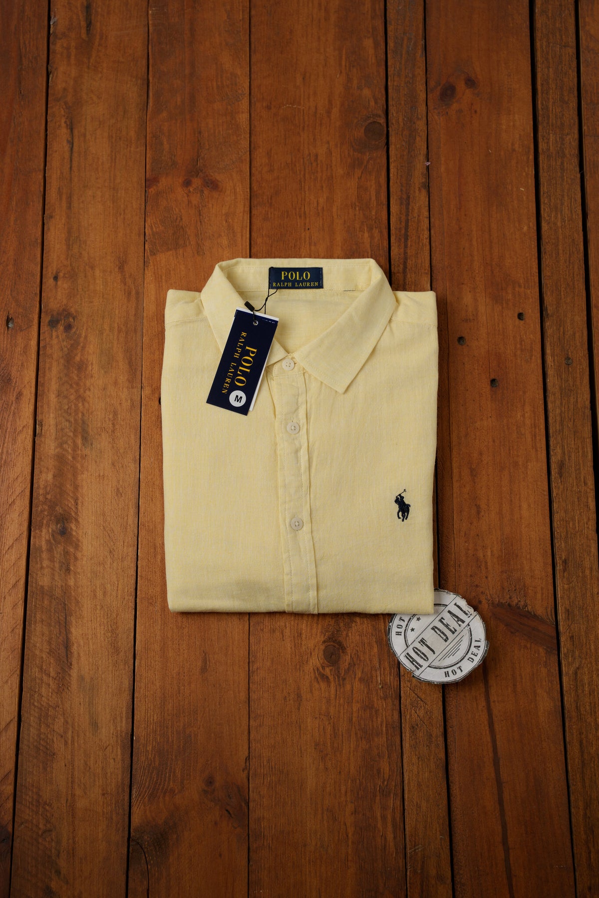 Camisa Linho RL Amarela
