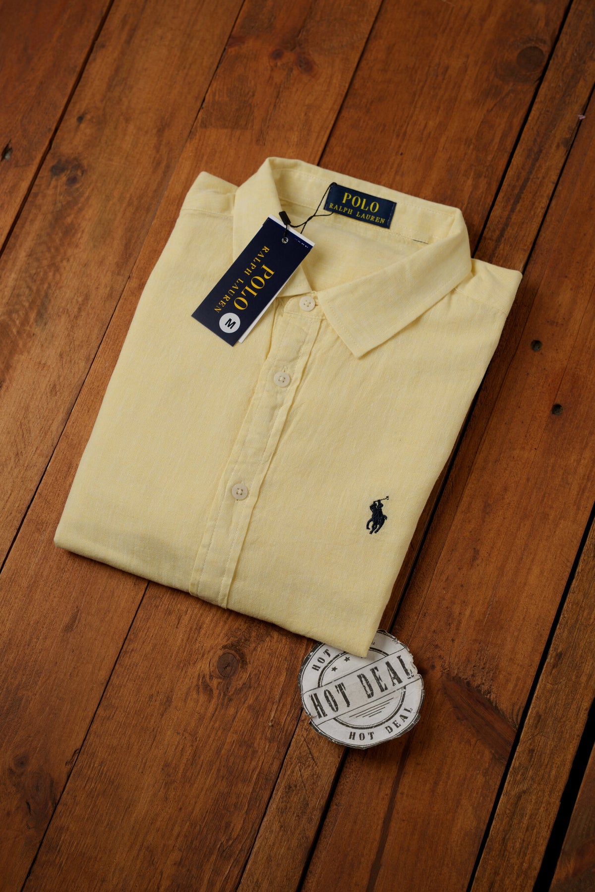 Camisa Linho RL Amarela