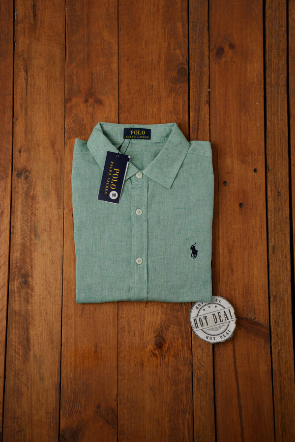 Camisa de Lino RL Amarilla