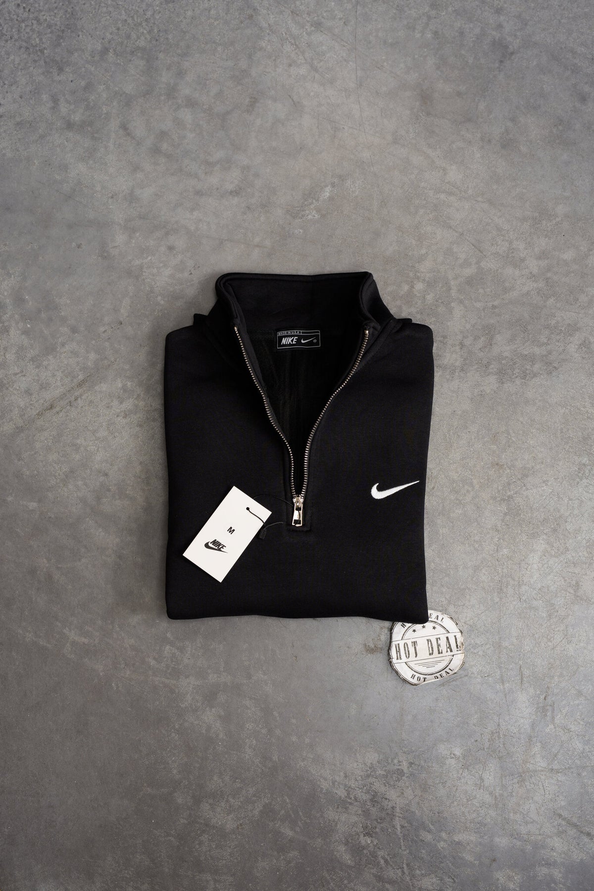 Sweat Meio Fecho NK Preto
