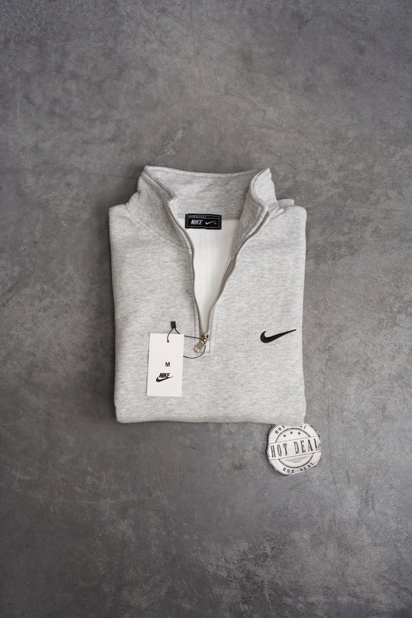 Sweat Meio Fecho NK Cinzento