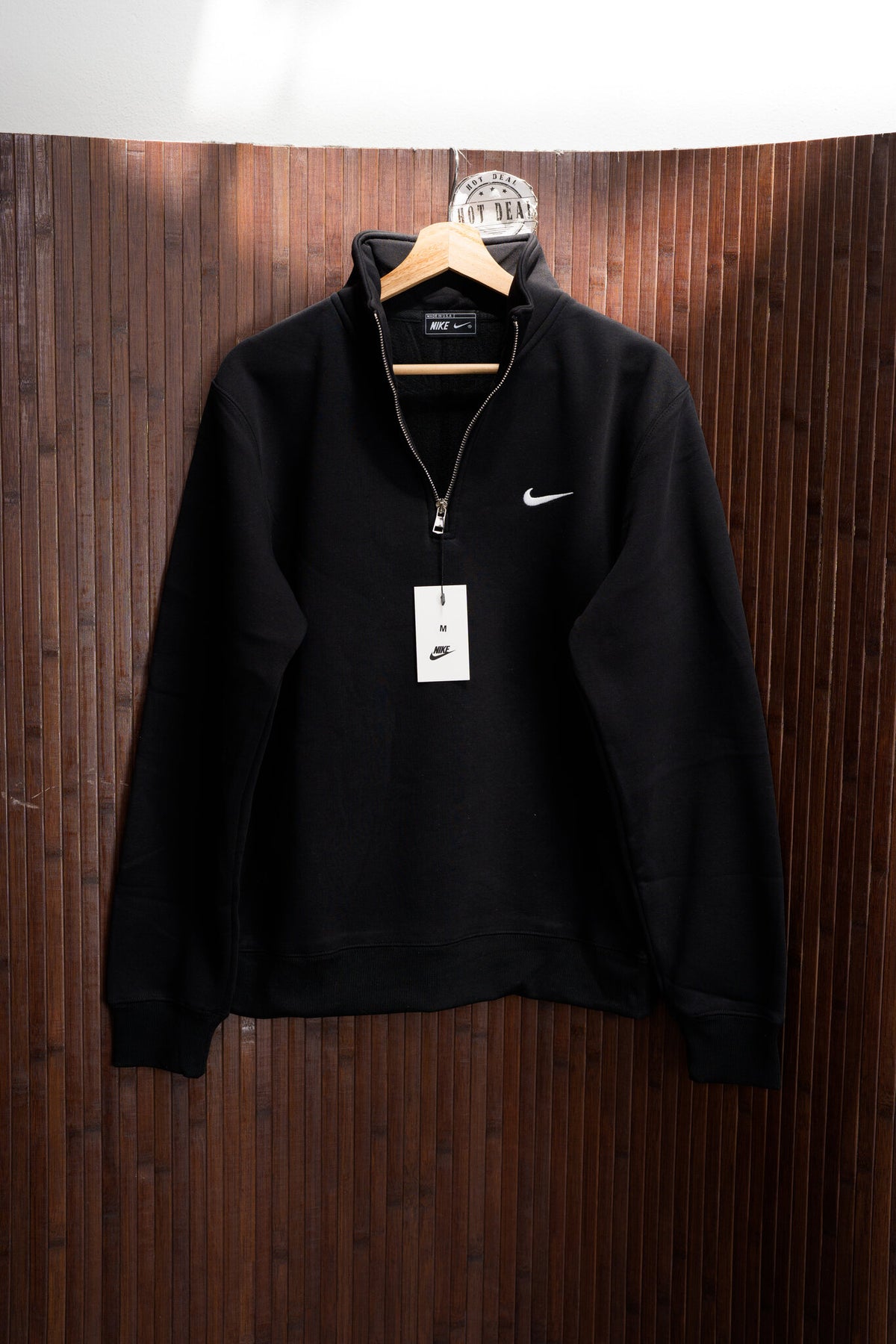 Sweat Meio Fecho NK Preto