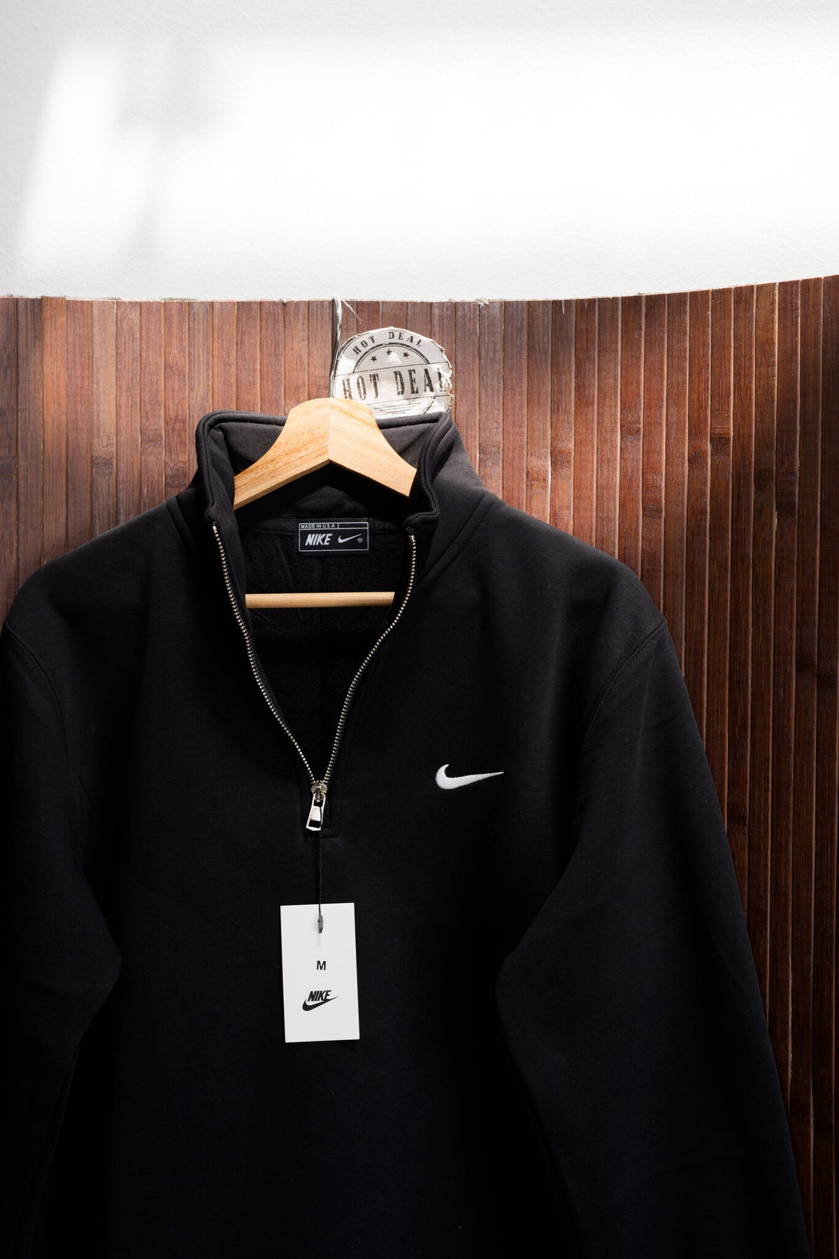 Sweat Meio Fecho NK Preto