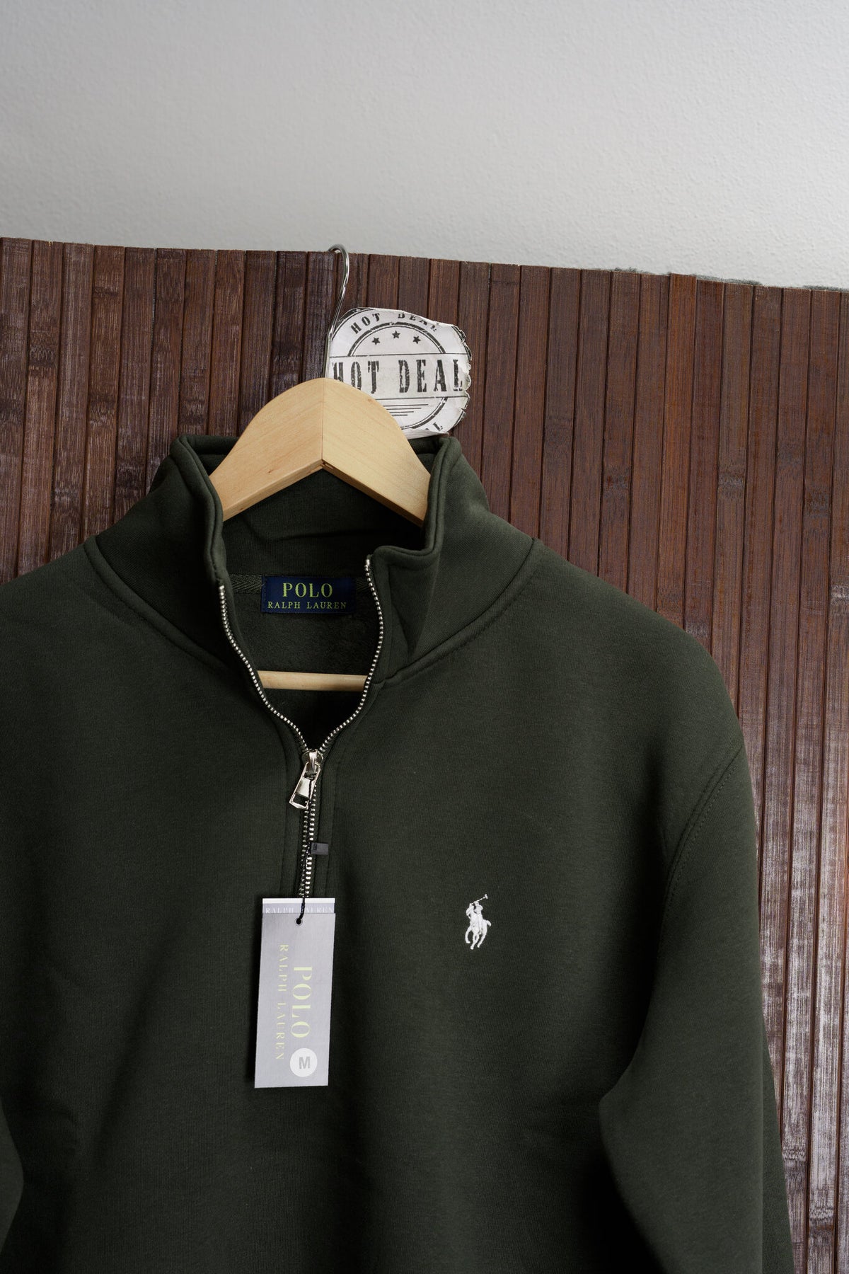 Sweat Meio Fecho RL Verde