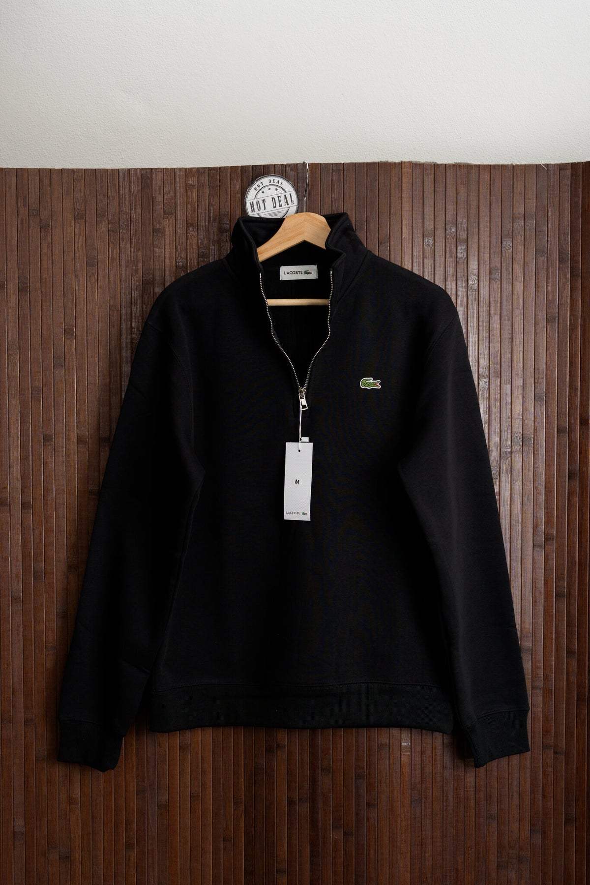 Sweat Meio Fecho Lac Preto